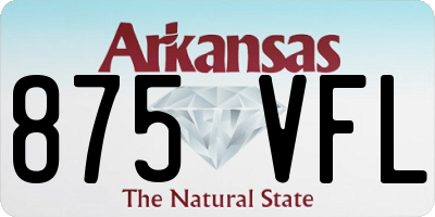 AR license plate 875VFL
