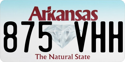 AR license plate 875VHH