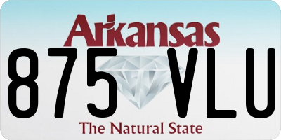 AR license plate 875VLU