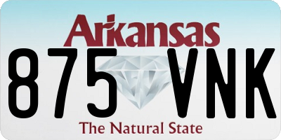 AR license plate 875VNK