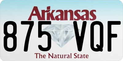 AR license plate 875VQF