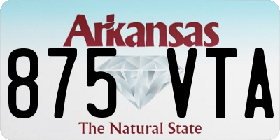 AR license plate 875VTA