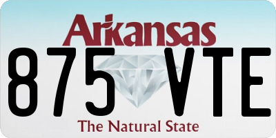 AR license plate 875VTE
