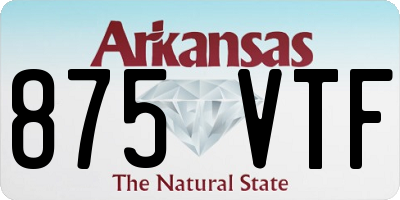 AR license plate 875VTF