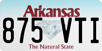 AR license plate 875VTI