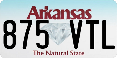 AR license plate 875VTL