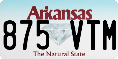AR license plate 875VTM