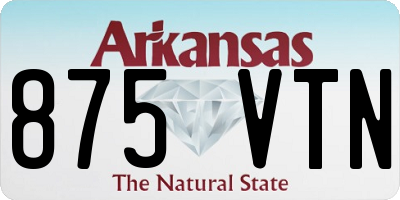 AR license plate 875VTN