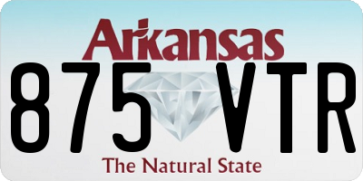 AR license plate 875VTR