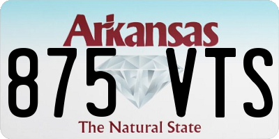 AR license plate 875VTS