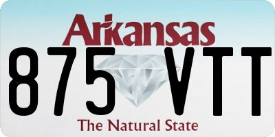 AR license plate 875VTT