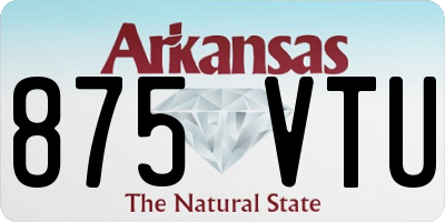 AR license plate 875VTU