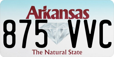 AR license plate 875VVC