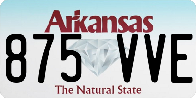 AR license plate 875VVE