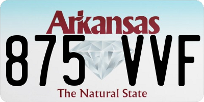 AR license plate 875VVF
