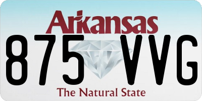 AR license plate 875VVG