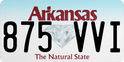 AR license plate 875VVI