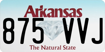 AR license plate 875VVJ