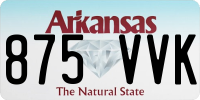 AR license plate 875VVK