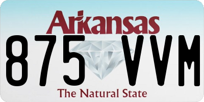AR license plate 875VVM