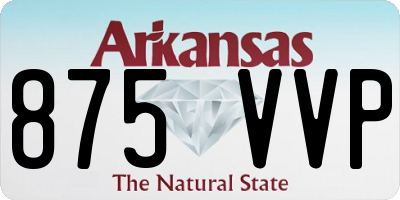 AR license plate 875VVP