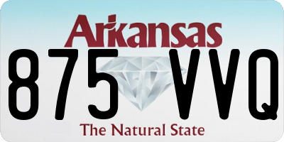 AR license plate 875VVQ