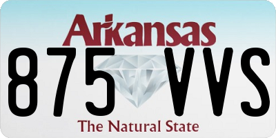 AR license plate 875VVS