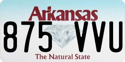 AR license plate 875VVU