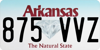 AR license plate 875VVZ