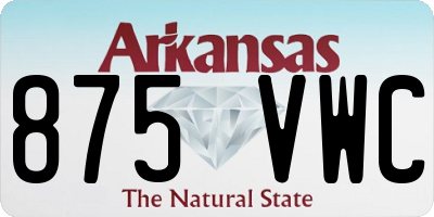 AR license plate 875VWC
