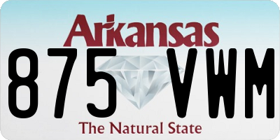 AR license plate 875VWM