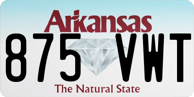 AR license plate 875VWT