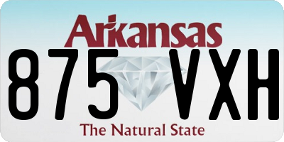 AR license plate 875VXH