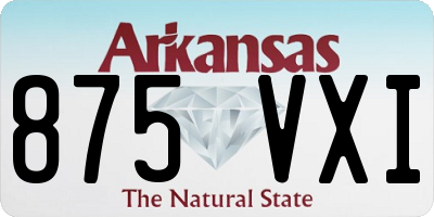 AR license plate 875VXI