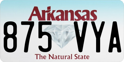 AR license plate 875VYA