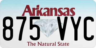 AR license plate 875VYC