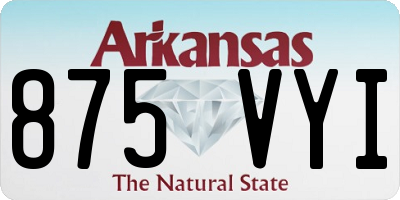 AR license plate 875VYI