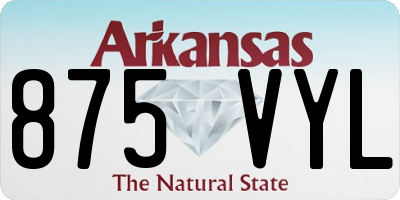 AR license plate 875VYL