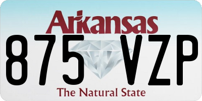 AR license plate 875VZP