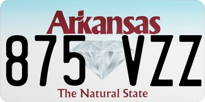 AR license plate 875VZZ