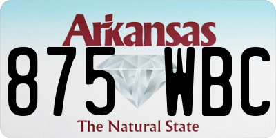 AR license plate 875WBC