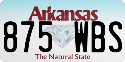 AR license plate 875WBS