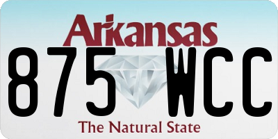 AR license plate 875WCC