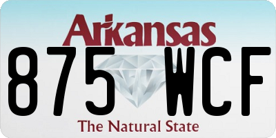 AR license plate 875WCF