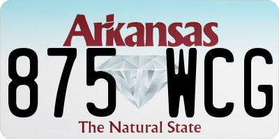 AR license plate 875WCG
