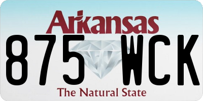AR license plate 875WCK