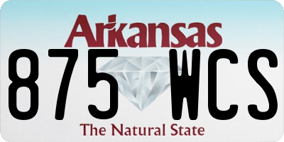 AR license plate 875WCS