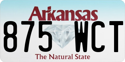 AR license plate 875WCT