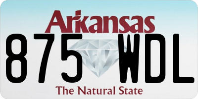 AR license plate 875WDL