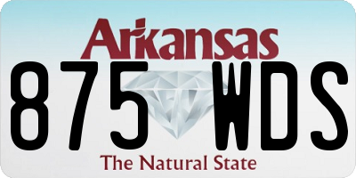 AR license plate 875WDS